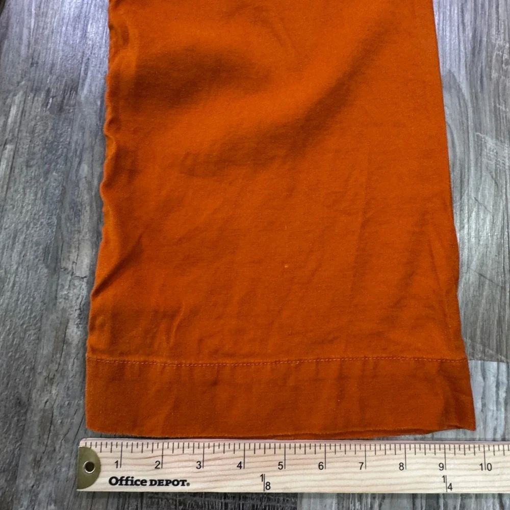 Maeve Pants Womens 4 Burnt Orange The Colette Wide Leg Linen Blend Cropped Pants - Picture 15 of 15